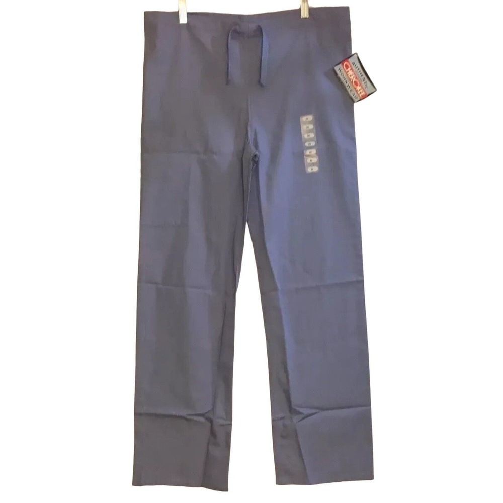 Cherokee Workwear Drawstring Scrub Pants Solid‎ Light Blue Size XS